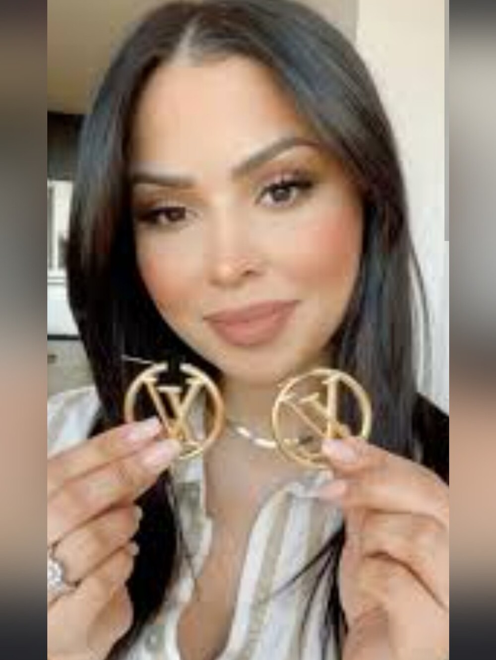 JUMBO Size Luxury Brand Hoop  Earrin g In Gold Color Exact. 🔥💥💯🩷✨️👍 - Picture 9 of 12
